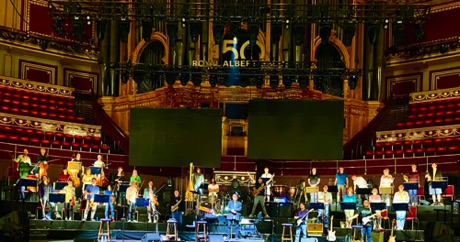 On stage at
Royal Albert Hall 2022